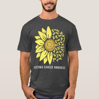 Camiseta Fita Amarela Flor Sunfloral Sensibilização do Canc
