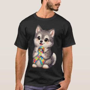 Camiseta Fita Animal Amarelo Vermelho Azul Conscientização
