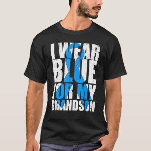Camiseta Fita Autismo Eu Uso Azul Pelo Meu Neto Autismo A