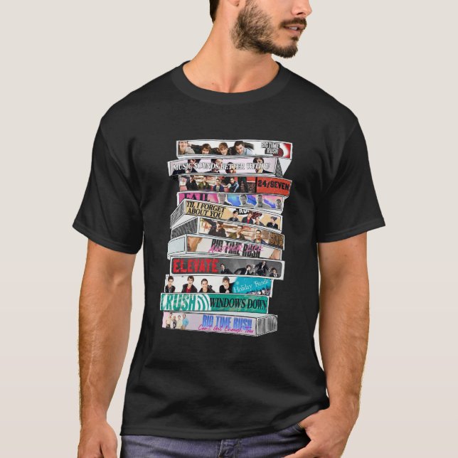 Camiseta Fita Cassete Big Time Rush (Frente)