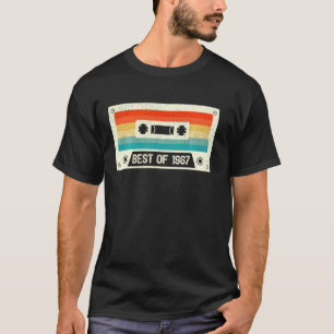 Camiseta Fita Cassete de 55 Anos Antiga Melhor de 1967 55t