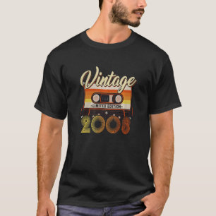 Camiseta Fita Cassete de Aniversário de 15 Anos Vintage 200