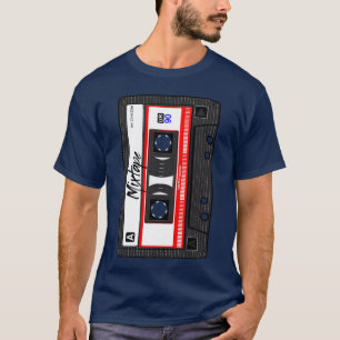 Camiseta Fita cassete Mi Music Áudio 90s Festa 80s Retro fr