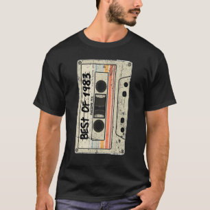 Camiseta Fita Cassete Retroativa Aniversário Nascer 1983 Me