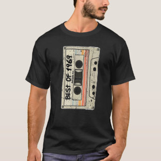 Camiseta Fita Cassette Retro Birthday Nascer 1969 Melhor de