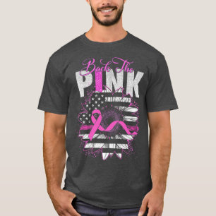 Camiseta Fita Cor-De-Ouro Cancer De Mama De Bandeira De Gir