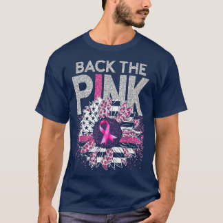 Camiseta Fita Cor-De-Ouro Cancer De Mama De Bandeira De Gir
