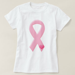 Camiseta Fita cor-de-rosa com coração