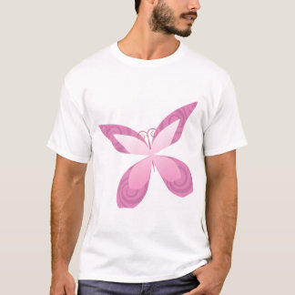 Camiseta Fita cor-de-rosa da borboleta