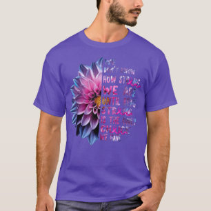 Camiseta Fita Cor-de-rosa Quão Forte Estamos A Cancer Da Ma