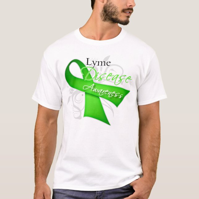 Camiseta Fita da consciência da doença de Lyme (Frente)