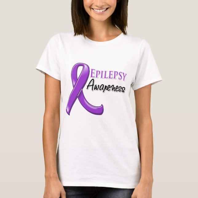 Camiseta Fita da consciência da epilepsia (Frente)