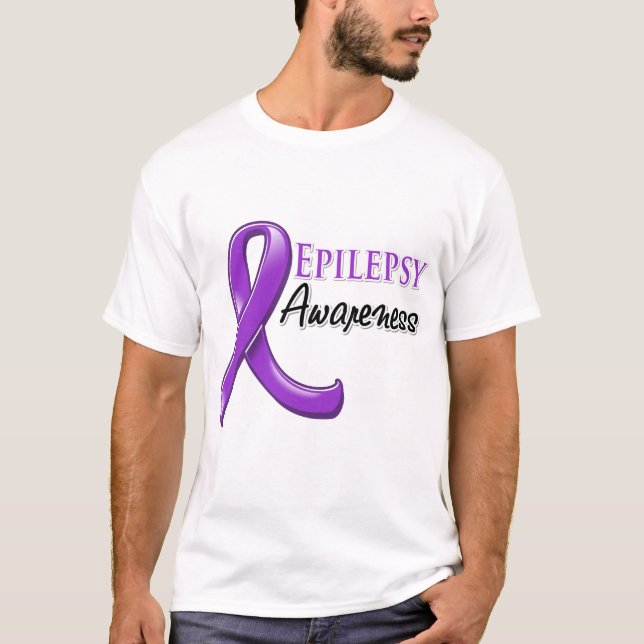 Camiseta Fita da consciência da epilepsia (Frente)