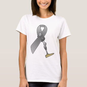 Camiseta Fita da consciência do amputado