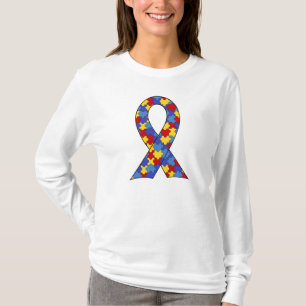Camiseta Fita da consciência do autismo