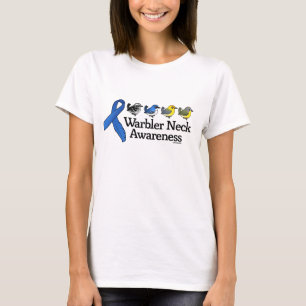 Camiseta Fita da consciência do pescoço da toutinegra