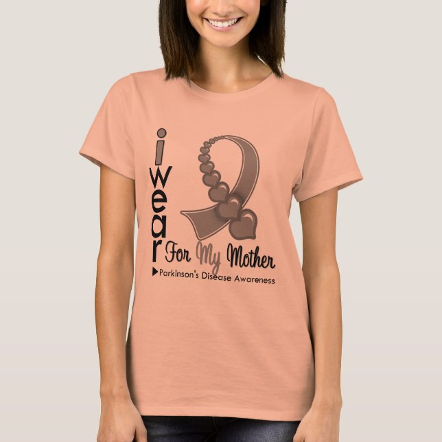 Camiseta Fita Da Doença De Parkinsons Para Minha Mãe (Frente)