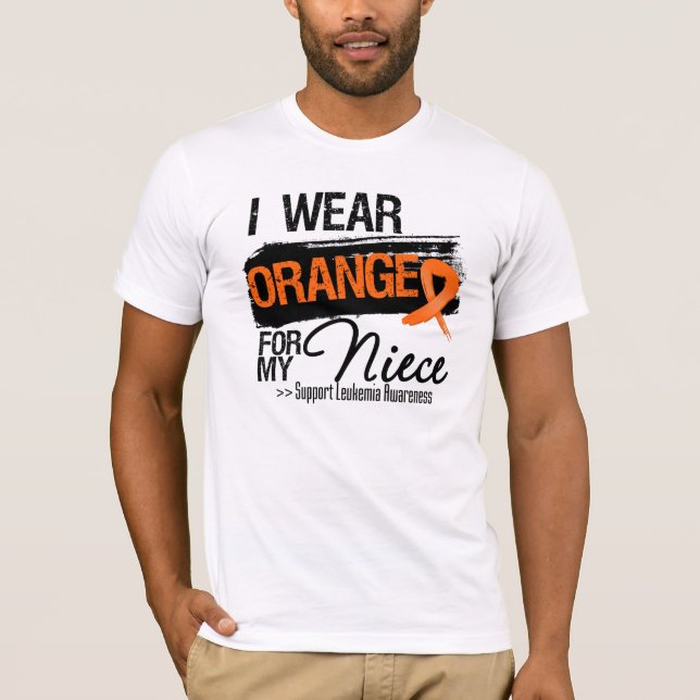 Camiseta Fita da leucemia para minha sobrinha (Frente)