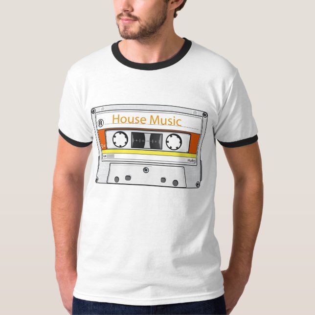Camiseta Fita da mistura da música da casa (Frente)