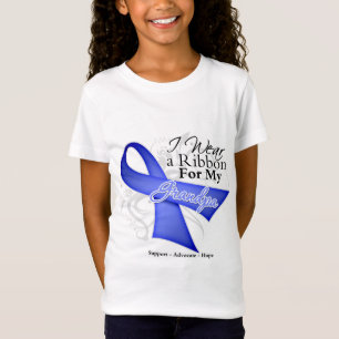 Camiseta Fita da pervinca do vovô - cancer de estômago