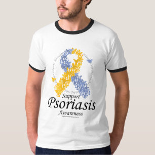 Camiseta Fita da psoríase das borboletas