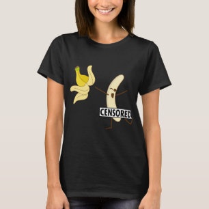 Camiseta Fita De Banana Censurada Engraçada Para Um Menino
