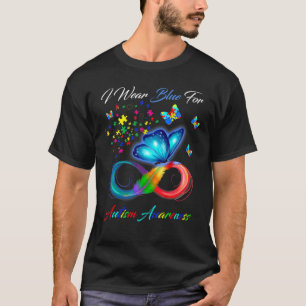 Camiseta Fita De Borboleta Em Abril Vestimos Autismo Azul E
