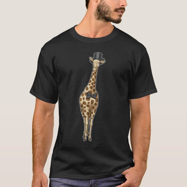 Camiseta Fita de Cabeleireiro Girafa Casamento (Frente)