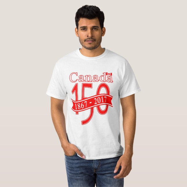 CAMISETA FITA DE CANADÁ 150 (Frente Completa)