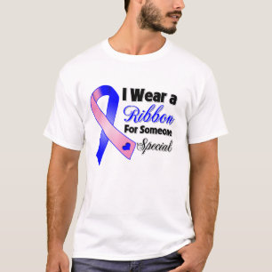 Camiseta Fita de câncer de mama masculina alguém especial