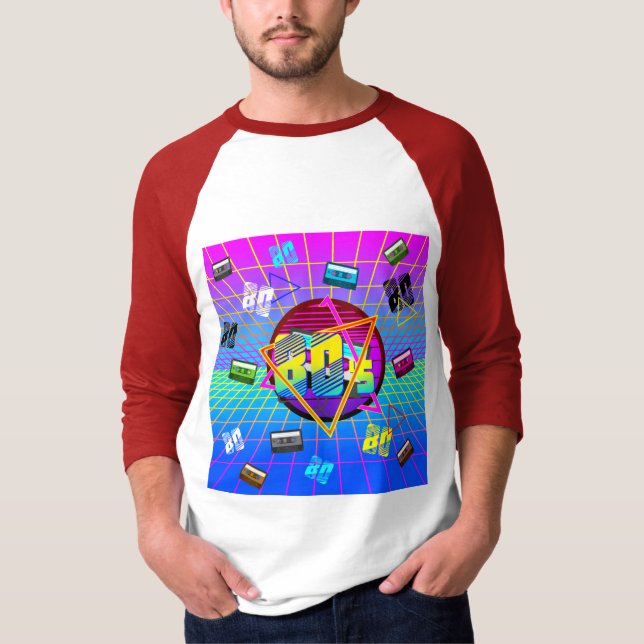 Camiseta FITA DE CASSETE DA ESCOLA ANTIGA DE anos 80 (Frente)