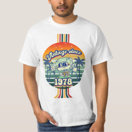 Camiseta Fita de cassete de 1978 Vintage Retro 47º aniversá
