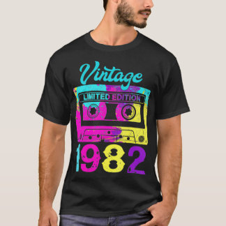 Camiseta Fita de cassete de aniversário de 40 anos do Retro