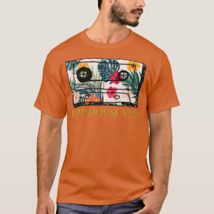 Camiseta Fita de cassete retrô do Deep House Vibes House DJ