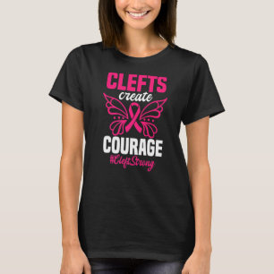 Camiseta Fita de Consciência Lip Palatina Borboleta Rosa Fi