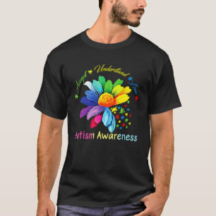 Camiseta Fita de Consciencialização do Autismo Live Love Ac