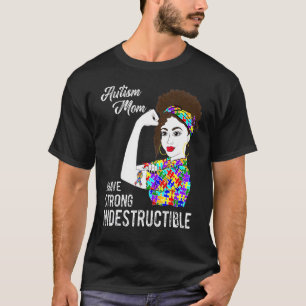 Camiseta Fita de conscientização da mãe do autismo