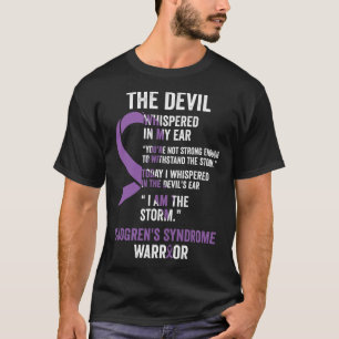 Camiseta Fita de conscientização da síndrome de Sjogrens sí