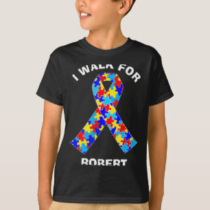 Camiseta Fita de Conscientização do Autismo Caminhada de An