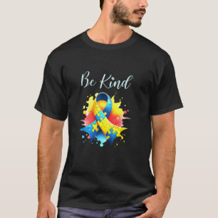 Camiseta Fita de Conscientização do Autismo Mãe Pai Conscie