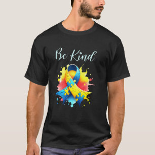 Camiseta Fita de Conscientização do Autismo Mãe Pai Conscie