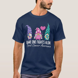 Camiseta Fita de Conscientização do Câncer de Tireoide Gnom