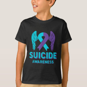 Camiseta Fita de Conscientização sobre Prevenção do Suicídi