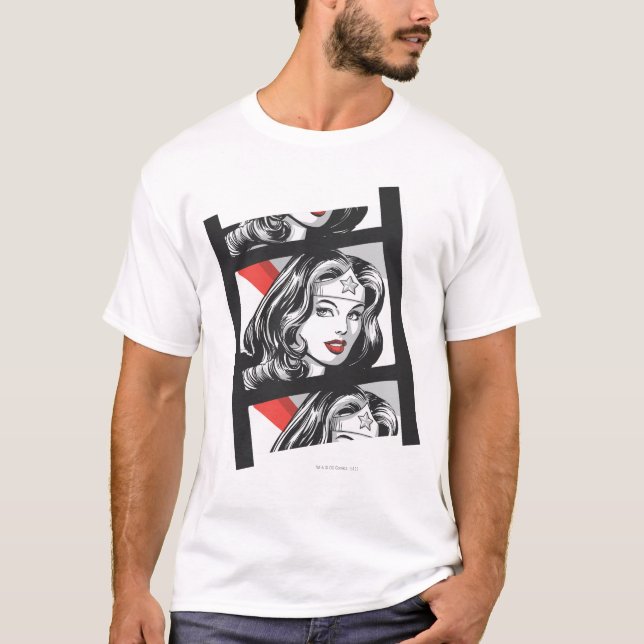 Camiseta Fita de Filme de Mulher Maravilha (Frente)