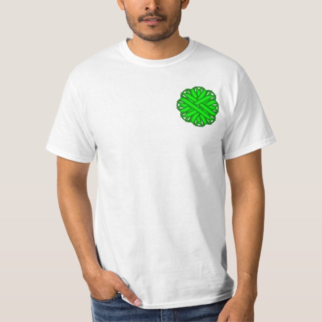Camiseta Fita de Flor Verde Lima (Frente)