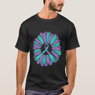 Camiseta Fita de Girassol de Conscientização da Prevenção d