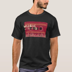 Camiseta Fita de Música Retro dos Anos 80 90 OldSchool