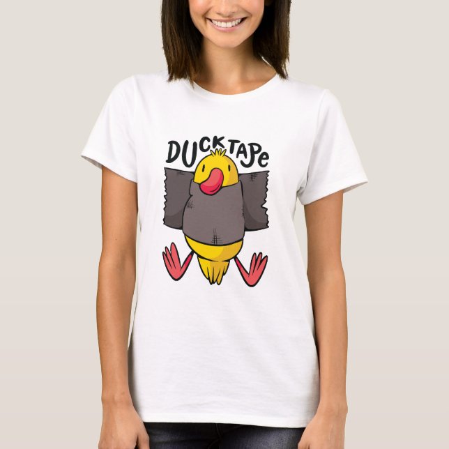 Camiseta Fita de Pato Engraçado (Frente)