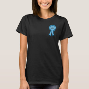 Camiseta Fita De Prêmio Azul Não Me Dei Ao Trabalho
