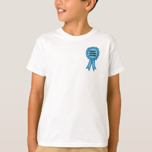 Camiseta Fita de Prêmio Azul Não Me Esforcei